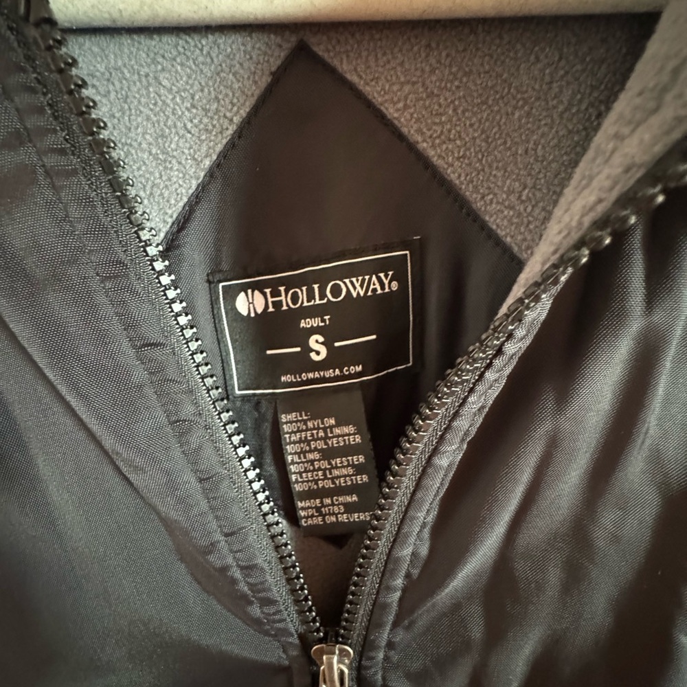 FIRECRACKERS TRAVEL BALL Holloway Black Hooded Jacket - Picture 3 of 3